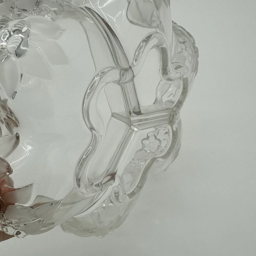 MIKASA 3-PART DIVIDED DISH GERMAN CRYSTAL GLASS Vintage‎